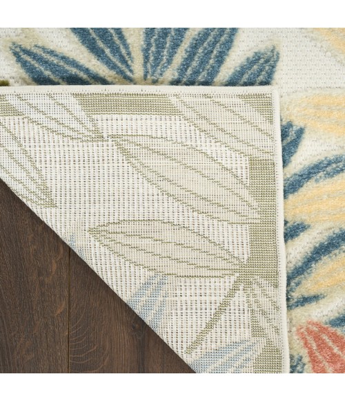 Nourison Aloha Ivory Rose ALH18 5 ft. 3 in. X 7 ft. 5 in. Rect. Rug