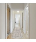 Nourison Nyle Ivory Blue NYE06 2 ft. 3 in. X 12 ft. Rect. Rug