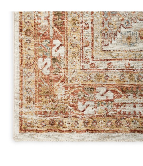 Nourison Petra Ivory Multicolor PTR01 5 ft. 3 in. X 7 ft. 8 in. Rect. Rug