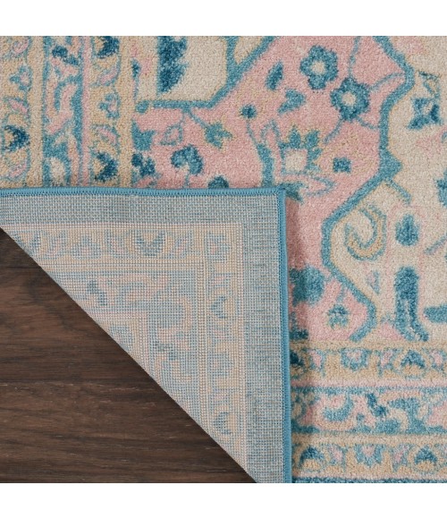 Nourison TRANQUIL Area Rug Nourison Tranquil Area Rug TRA07-Ivory/Turquoise