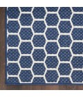Nourison Reversible Indoor Outdoor Navy RVB01 2 ft. 2 in. X 8 ft. Rect. Rug