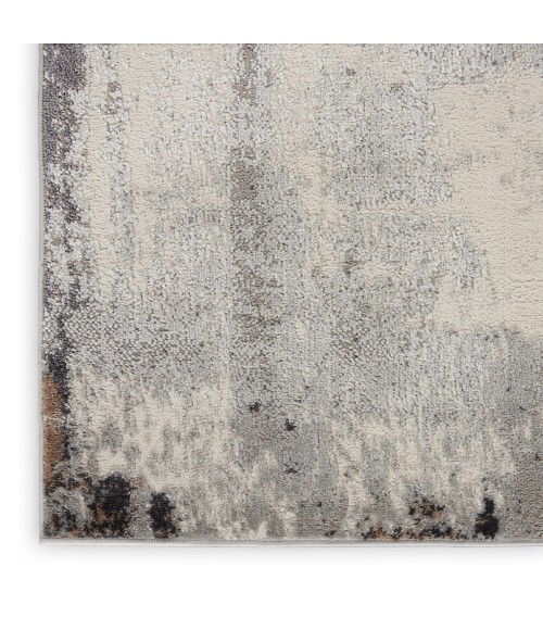 Nourison Elation Area Rug ETN06 Grey Ivory 9' x 12'