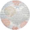 Nourison Seaside Multicolor SDS04 5 ft. X Round Rug