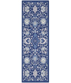 Nourison Whimsicle - Whs10 Navy Multicolor Area Rug 2 ft. X 8 ft. Rectangle