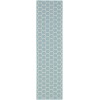 Nourison Twist Reversible 2ft. 2in. x 8ft. Aqua Modern Rug
