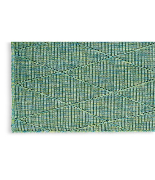 Nourison Practical Solutions Blue Green Rug PSL01 9 ft. X 12 ft. Rectangle - Rugs Town Nourison Practical Solutions Blue Green PSL01 9 ft. X 12 ft. Rectangle Rug