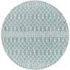 Nourison Positano Aqua POS02 8 ft. X Round Rug