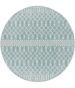 Nourison Positano Aqua POS02 8 ft. X Round Rug