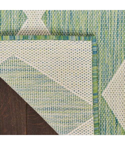 Nourison Positano Blue Green POS04 2 ft. X 6 ft. Rect. Rug