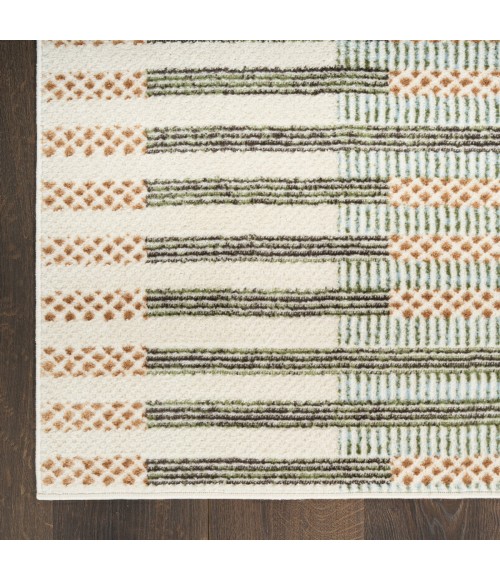 Nourison Nordic Ivory Multicolor NRC15 4 ft. X 6 ft. Rect. Rug