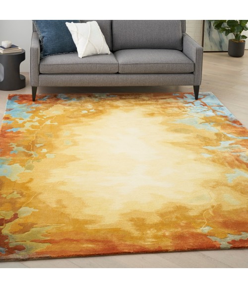 Nourison Prismatic Gold Multicolor PRS29 6 ft. X 8 ft. Rect. Rug