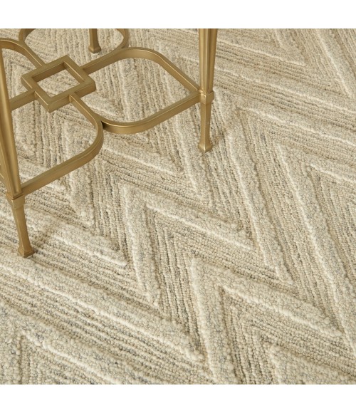 Nourison Interlock Ivory/Grey ITL04 4 ft. X 6 ft. Rect. Rug