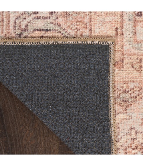 Nourison Vintage Washables Coral Mint VWS11 5 ft. 3 in. X 7 ft. 3 in. Rect. Rug