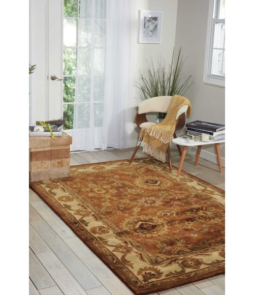 Nourison JAIPUR Area Rug Nourison Jaipur Round Area Rug JA13-Rust