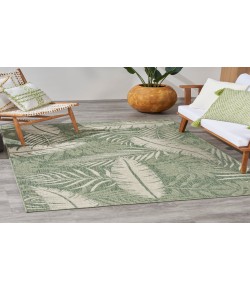 Nourison Home Garden Oasis GOA02 Green Ivory 4 ft. X 6 ft. Area Rug