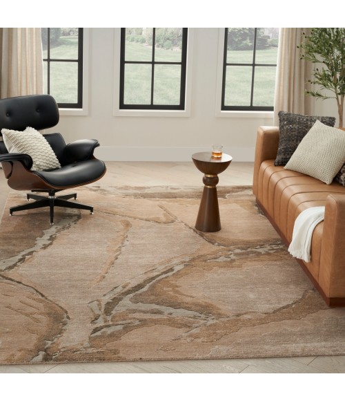 Nourison Silk Shadows Beige Silver Rug SHA24 9 ft. X 12 ft. Rect. - Rugs Town Nourison Silk Shadows Beige Silver SHA24 9 ft. X 12 ft. Rect. Rug