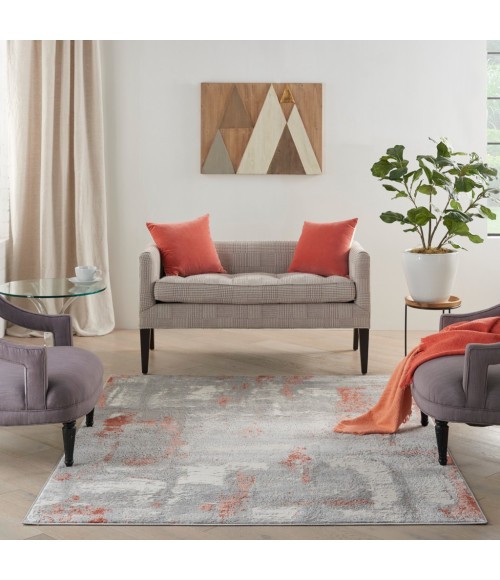 Nourison Elation Area Rug ETN06-Grey Brick