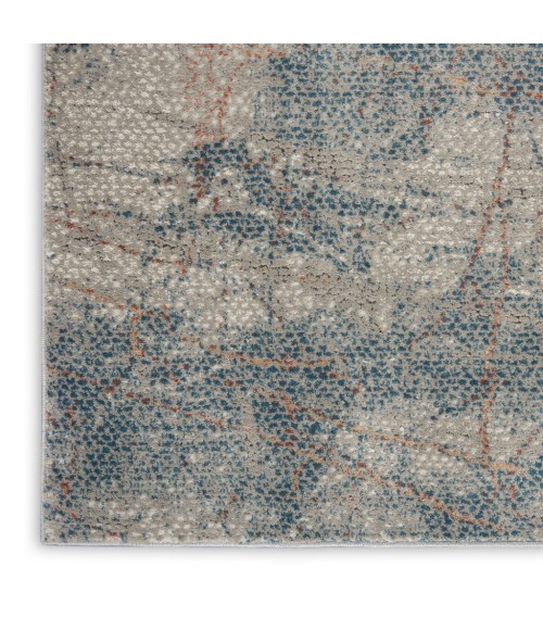 Nourison Rustic Textures Area Rug RUS15-Light Grey/Blue