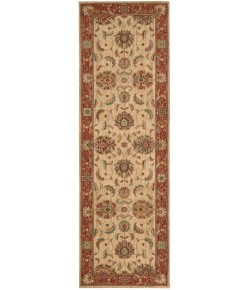 Nourison Home Living Treasures LI04 Ivory/Red 2 ft. 6 in. X 8 ft. Area Rug