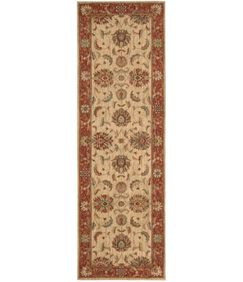 Nourison Living Treasures Runner Area Rug LI04-Ivory/Red