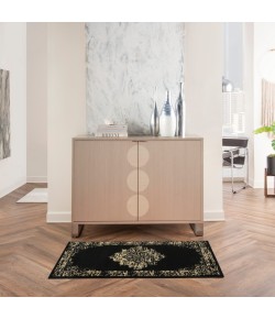 Nourison Grafix - Grf14 Black Area Rug 2 ft. X 4 ft. Rectangle