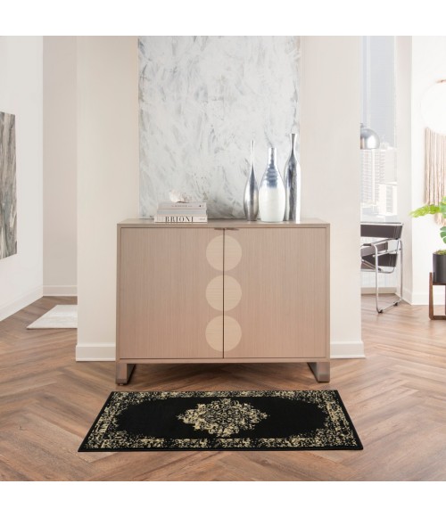 Nourison Grafix Area Rug GRF14-Black