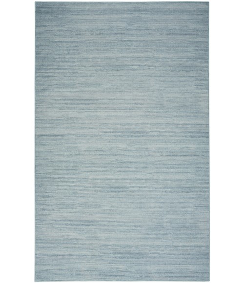 Nourison Washable Essentials Aqua WAE01 6 ft. X 9 ft. Rectangle Rug