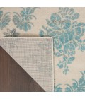 Nourison Tranquil Area Rug TRA09-Ivory/Turquoise