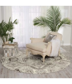 Nourison Twilight - Twi03 Ivory Grey Area Rug 8 ft. Round