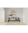 Nourison Astra Machine Washable Ivory Green ASW12 3 ft. 3 in. X 5 ft. Rectangle Rug