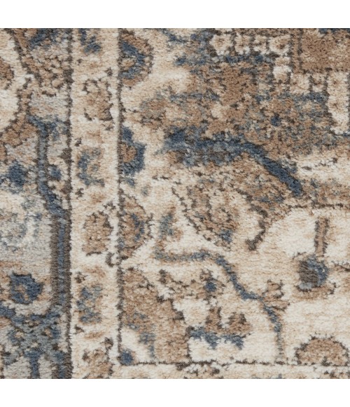 Nourison Quarry Beige Grey QUA05 8 ft. X Square Rug