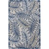 Nourison Aloha - Alh18 Ivory Navy Area Rug 3 ft. 6 X 5 ft. 6 Rectangle