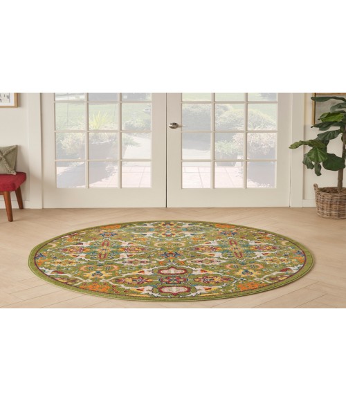 Nourison Allur Sage Ivory ALR03 4 ft. Round Rug
