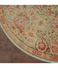 Nourison Somerset Round Area Rug ST90-Light Green