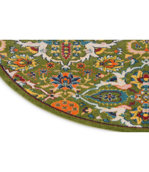 Nourison Allur Sage Ivory ALR03 4 ft. Round Rug