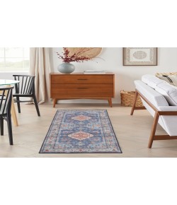 Nourison Fulton Blue FUL11 1 ft. 10 in. X 5 ft. Rectangle Rug