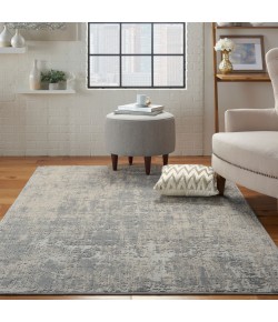 Nourison Home Rustic Textures RUS01 Ivory/Silver 3 ft. 11 in. X 5 ft. 11 in. Area Rug