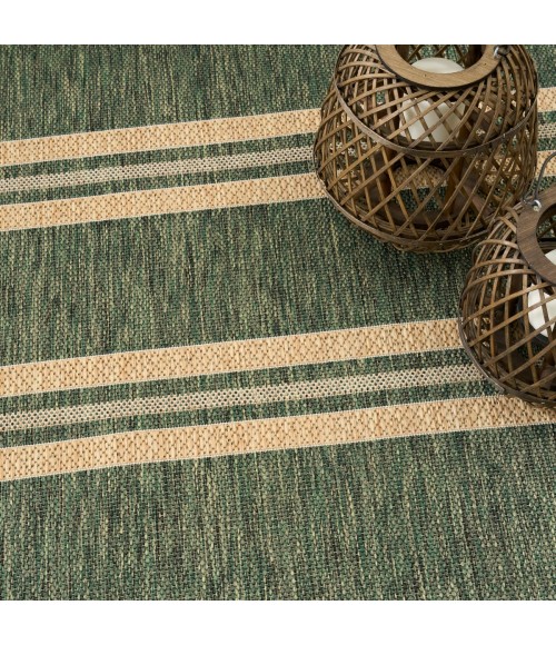 Nourison Horizon Indoor/Outdoor Green HOZ05 6 ft. x 9 ft. Rect. Rug