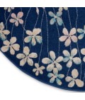 Nourison Tranquil Round Area Rug TRA04-Navy