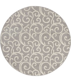 Nourison Home Grafix GRF19 Grey 5 ft. 3 in. Round Area Rug