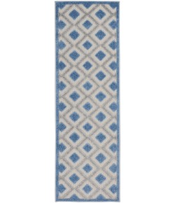 Nourison Home Aloha ALH26 Blue Grey 2 ft. 3 in. X 8 ft. Area Rug