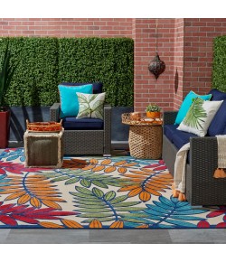 Nourison Aloha - Alh18 Multicolor Area Rug 7 ft. X 10 ft. Rectangle