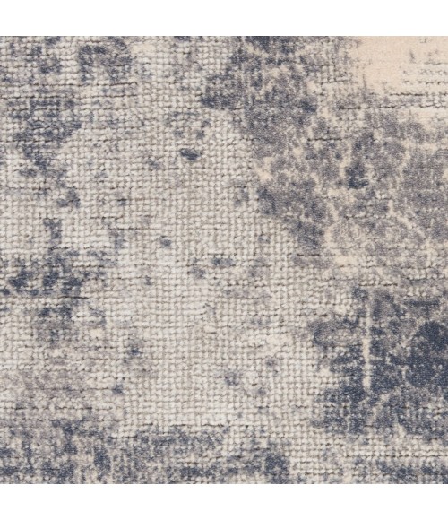Nourison Rustic Textures Blue Ivory RUS02 6 ft. X 9 ft. Rect. Rug