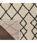 Nourison Geometric Shag Ivory/Charcoal GOS01 2 ft. 2 in. X 3 ft. 9 in. Rect. Rug