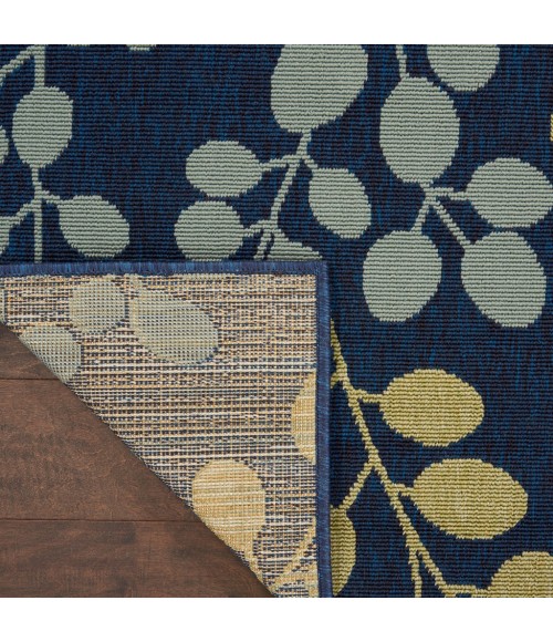 Nourison Caribbean Square Area Rug CRB01-Navy
