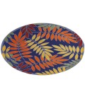Nourison Aloha Navy Multicolor ALH18 5 ft. 3 in. Round Rug