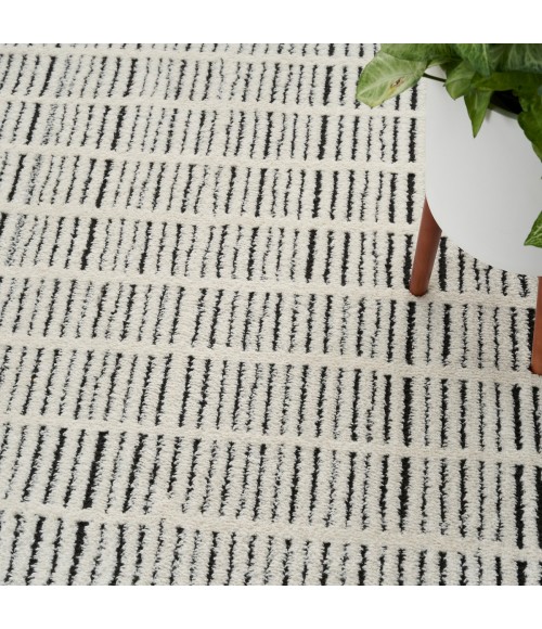 Nourison Modern Comfort Ivory Black MNC03 7 ft. X 9 ft. Rect. Rug