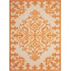 Nourison Aloha - Alh12 Orange Area Rug 9 ft. 6 X 13 ft. Rectangle