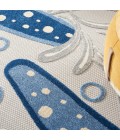 Nourison Aloha Area Rug ALH24-Blue/Grey