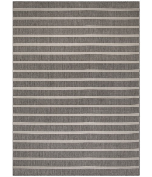 Nourison Positano Charcoal Ivory POS03 9 ft. X 12 ft. Rect. Rug